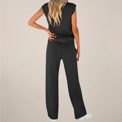 Lightweight Cotton Drawstring Jogger Set