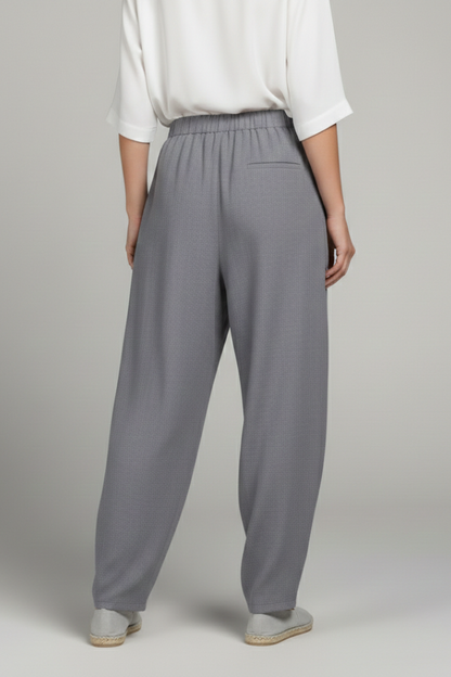 Lightweight Cotton Tapered Trousers