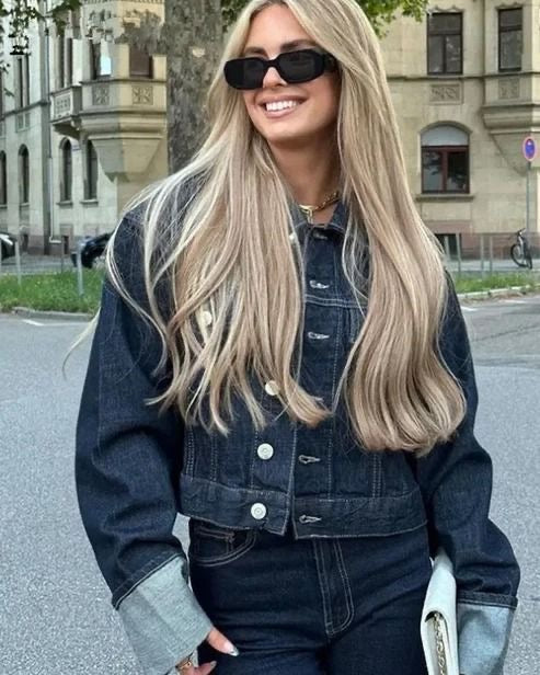 Lightweight Cropped Jacket Two Piece Set