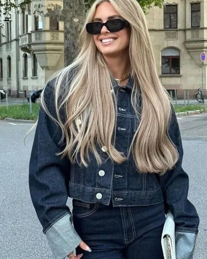 Lightweight Cropped Jacket Two Piece Set