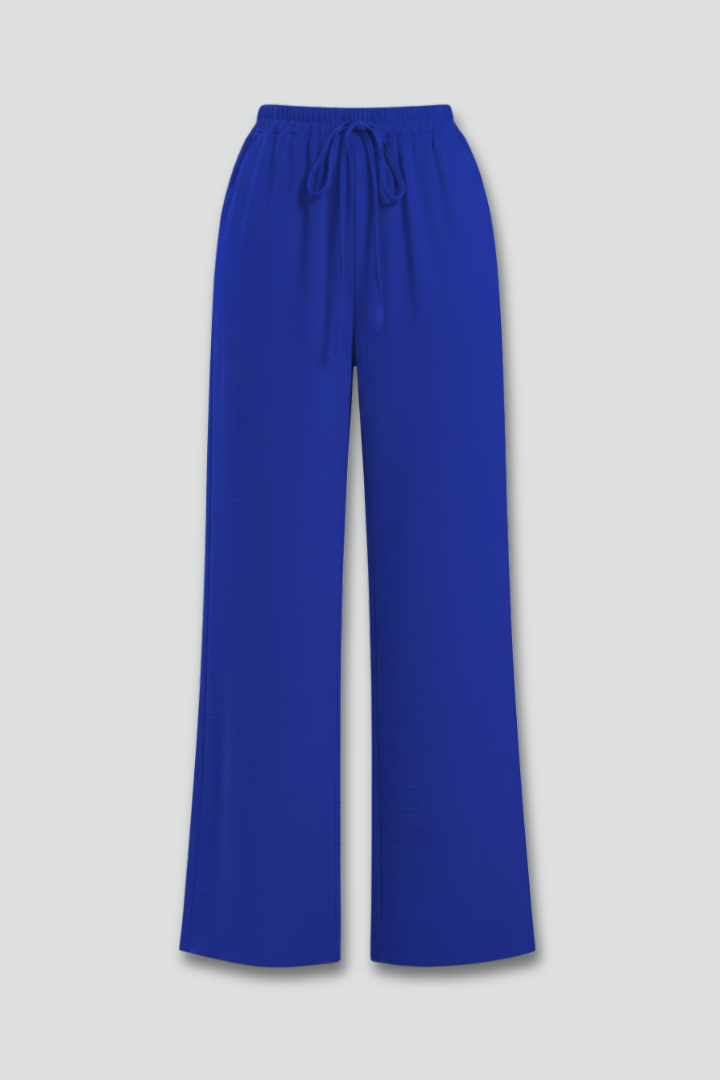 Lightweight Drawstring Waist Palazzo Pants