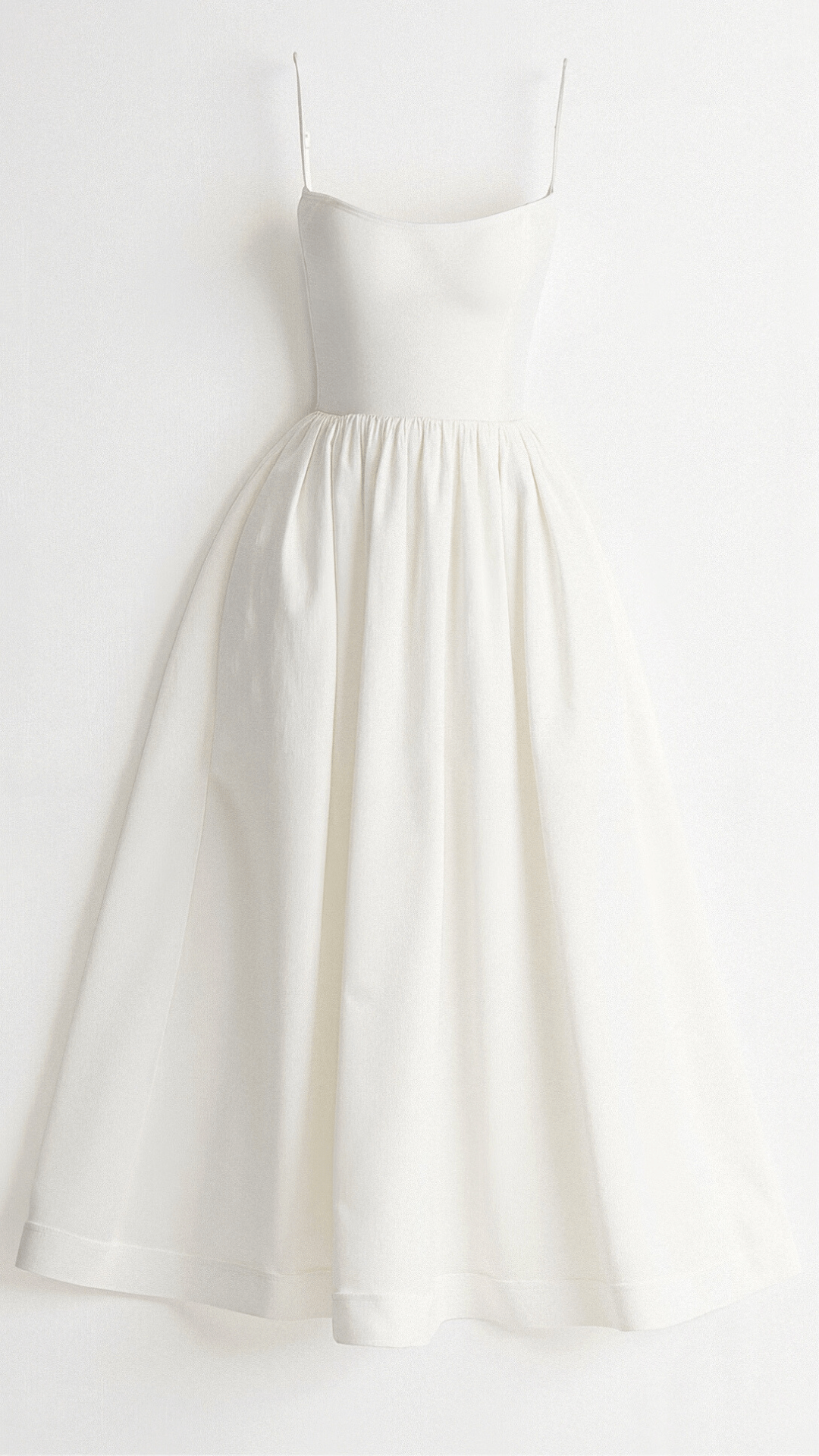 Lightweight Flared Midi Dress with Ascot Neckline