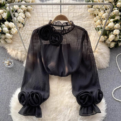 Lightweight Floral Long Sleeve Blouse