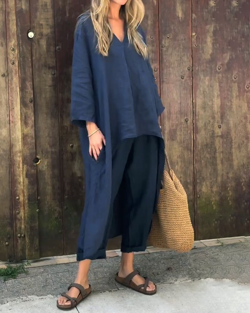 Lightweight Flowy Tunic And Legging Set