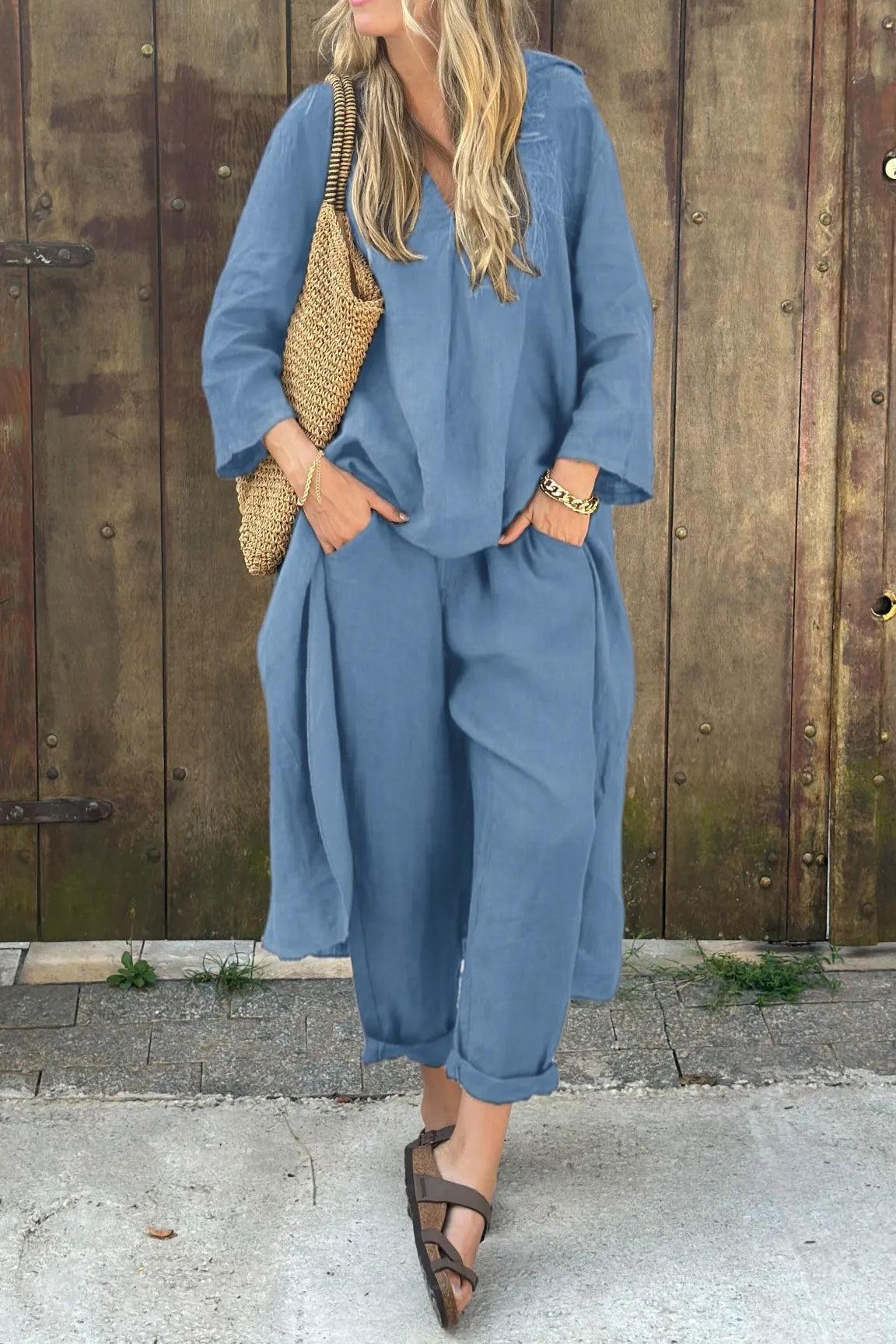 Lightweight Flowy Tunic And Legging Set