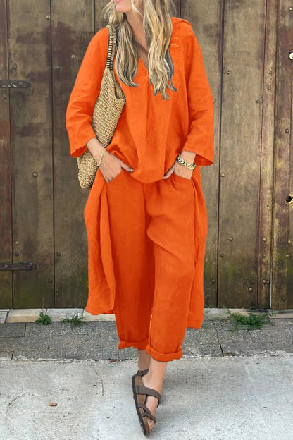 Lightweight Flowy Tunic And Legging Set