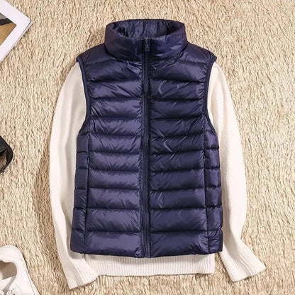 Lightweight High Collar Puffer Vest