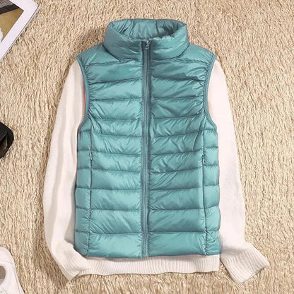 Lightweight High Collar Puffer Vest