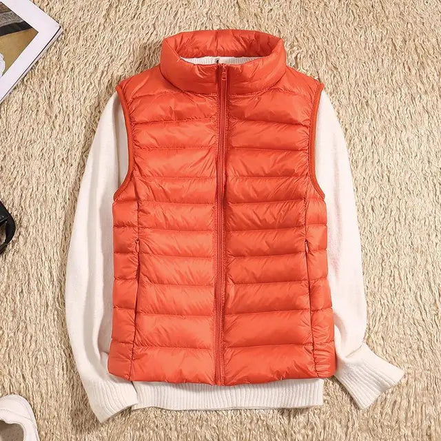 Lightweight High Collar Puffer Vest