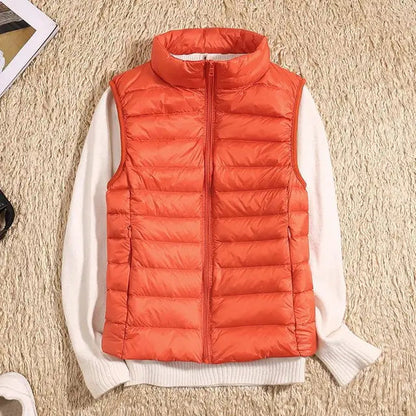 Lightweight High Collar Puffer Vest