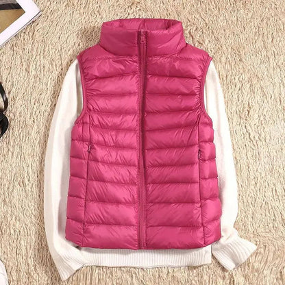 Lightweight High Collar Puffer Vest