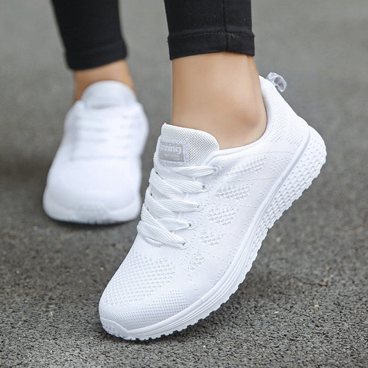 Lightweight Lace-Up Walking Sneakers