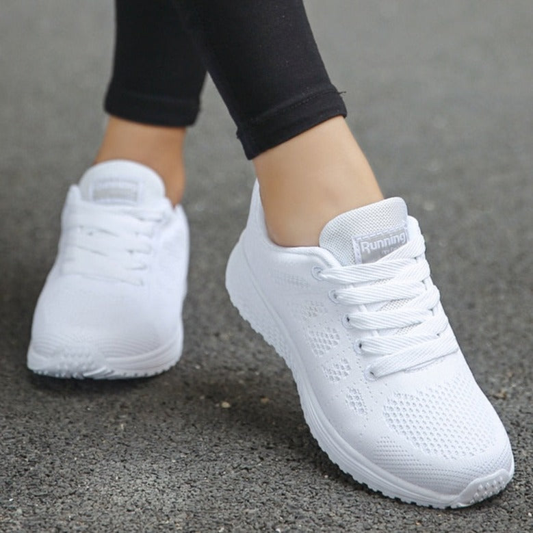 Lightweight Lace-Up Walking Sneakers