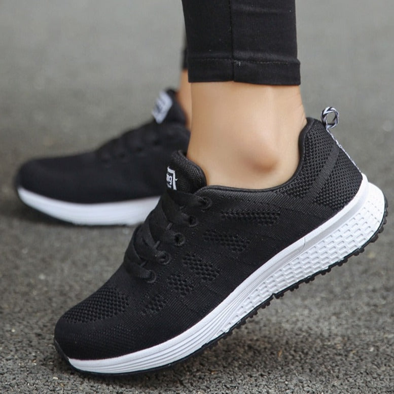 Lightweight Lace-Up Walking Sneakers