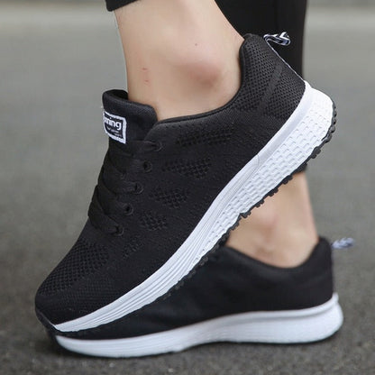 Lightweight Lace-Up Walking Sneakers