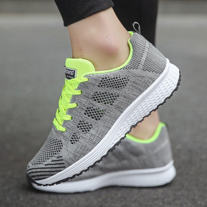 Lightweight Lace-Up Walking Sneakers