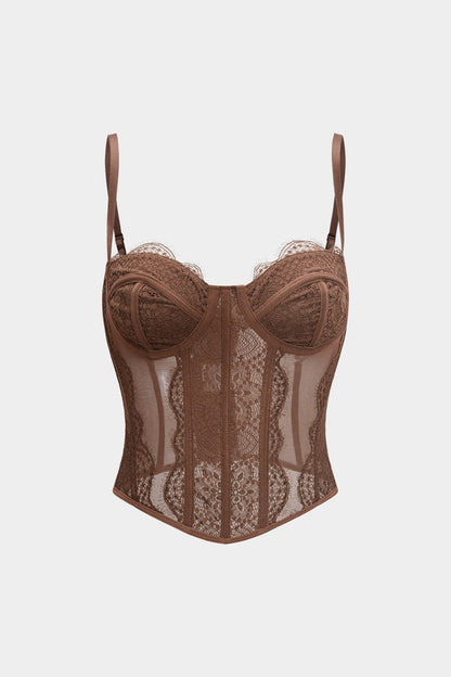 Lightweight Mesh Patchwork Cami Top