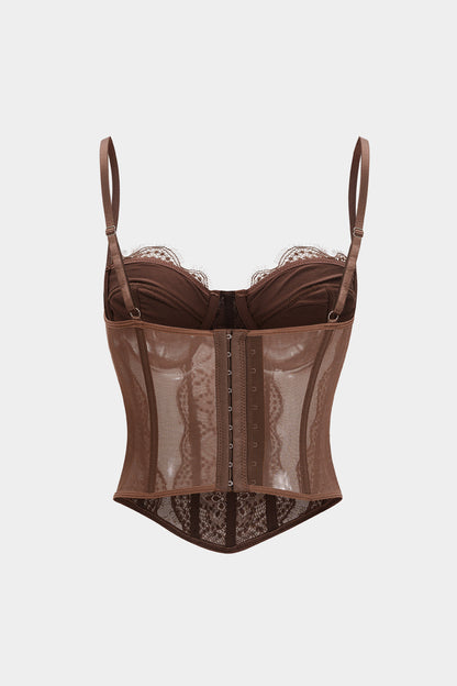 Lightweight Mesh Patchwork Cami Top