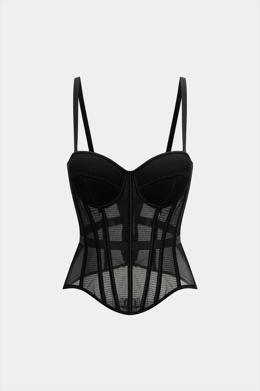 Lightweight Mesh Sweetheart Cami Top