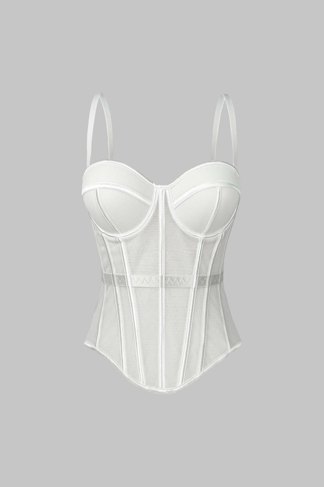 Lightweight Mesh Sweetheart Cami Top