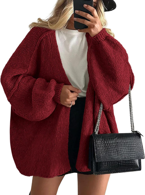 Lightweight Open Front Cardigan