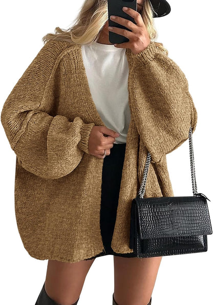 Lightweight Open Front Cardigan
