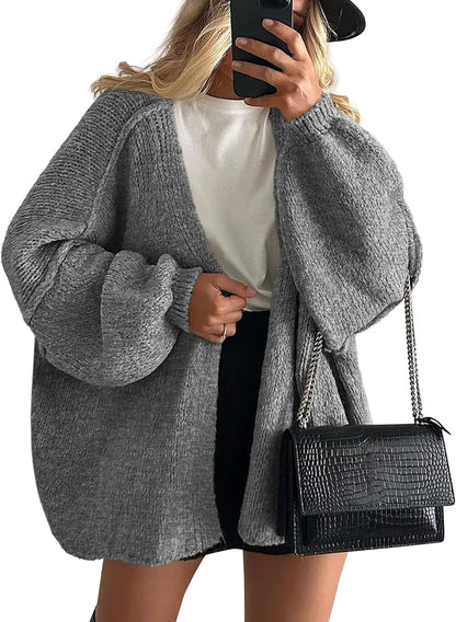 Lightweight Open Front Cardigan