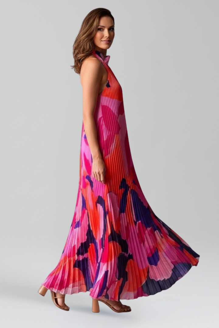 Lightweight Pleated Maxi Dress