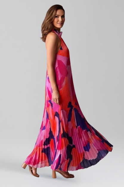 Lightweight Pleated Maxi Dress