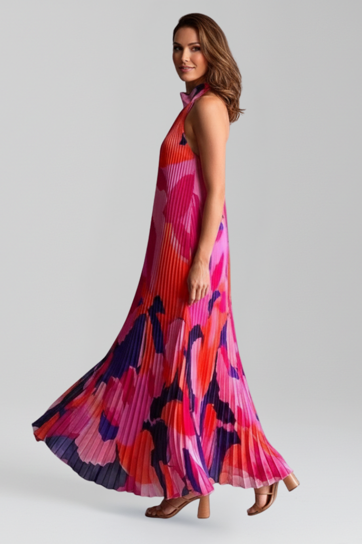 Lightweight Pleated Maxi Dress