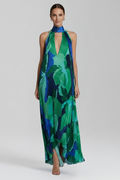 Lightweight Pleated Maxi Dress