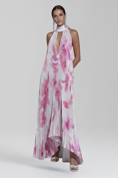 Lightweight Pleated Maxi Dress