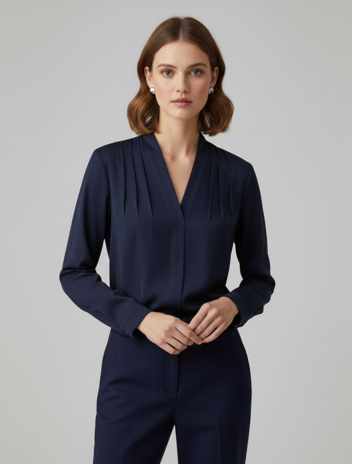 Lightweight Puff Sleeve White Blouse