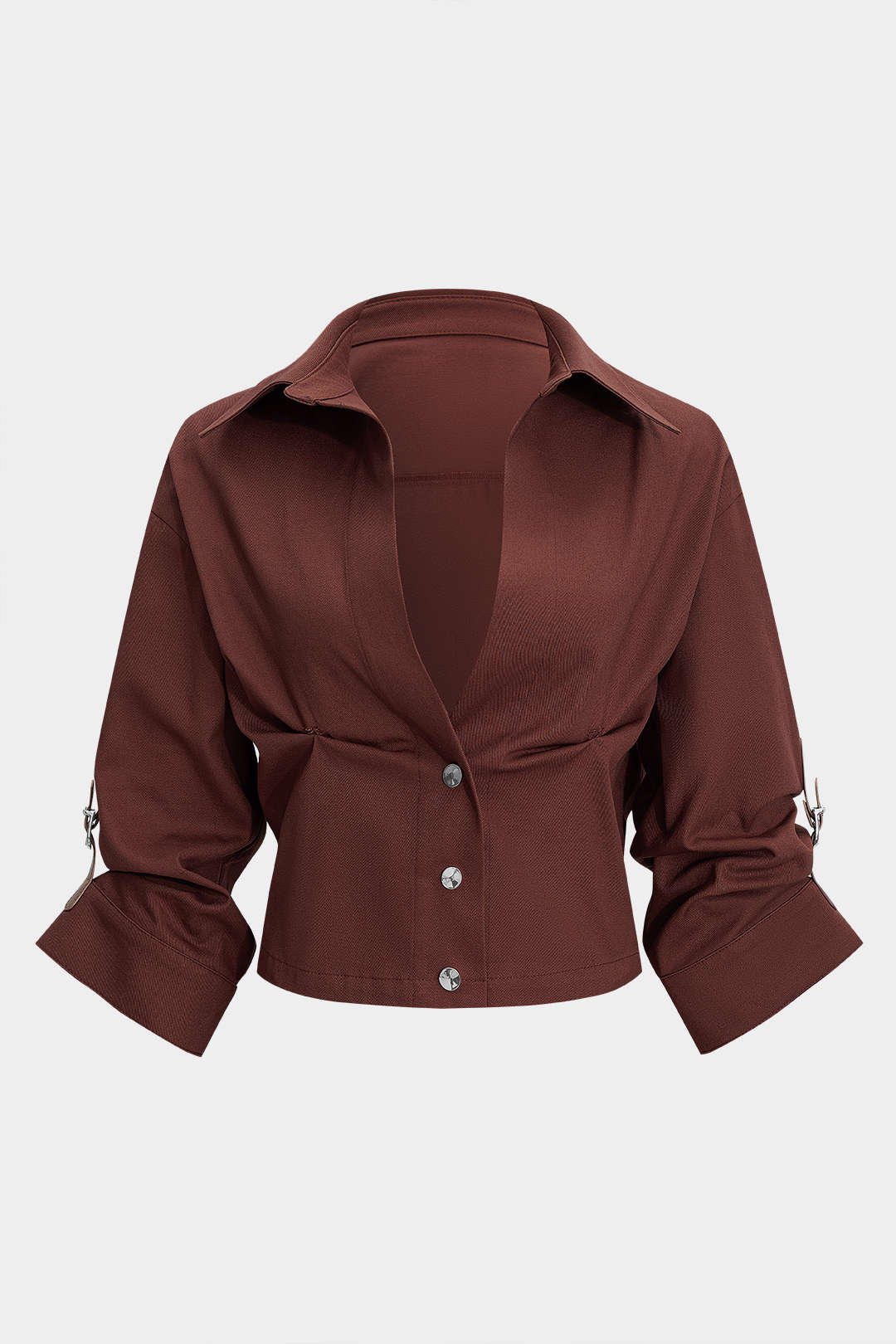 Lightweight Ruched Short Sleeve Shirt