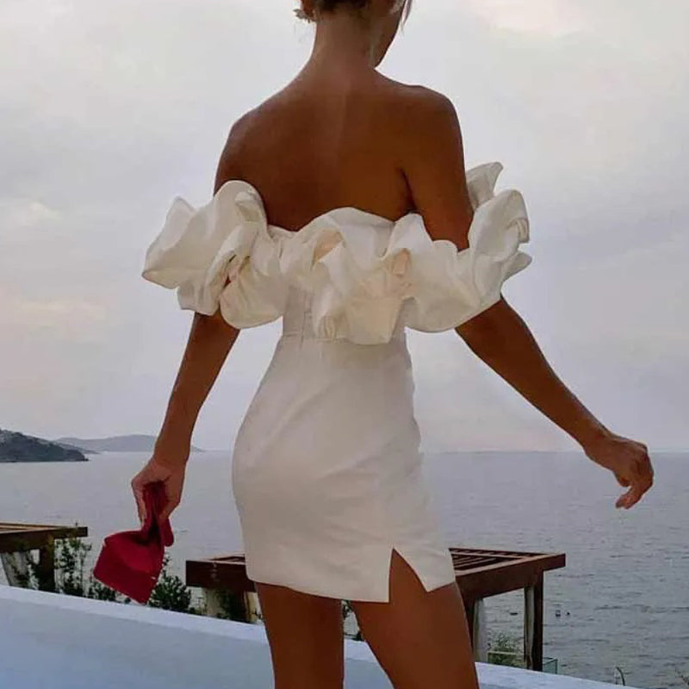 Lightweight Ruffle Detail Summer Dress