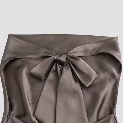 Lightweight Satin Cowl Neck Tank Top