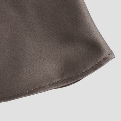 Lightweight Satin Cowl Neck Tank Top