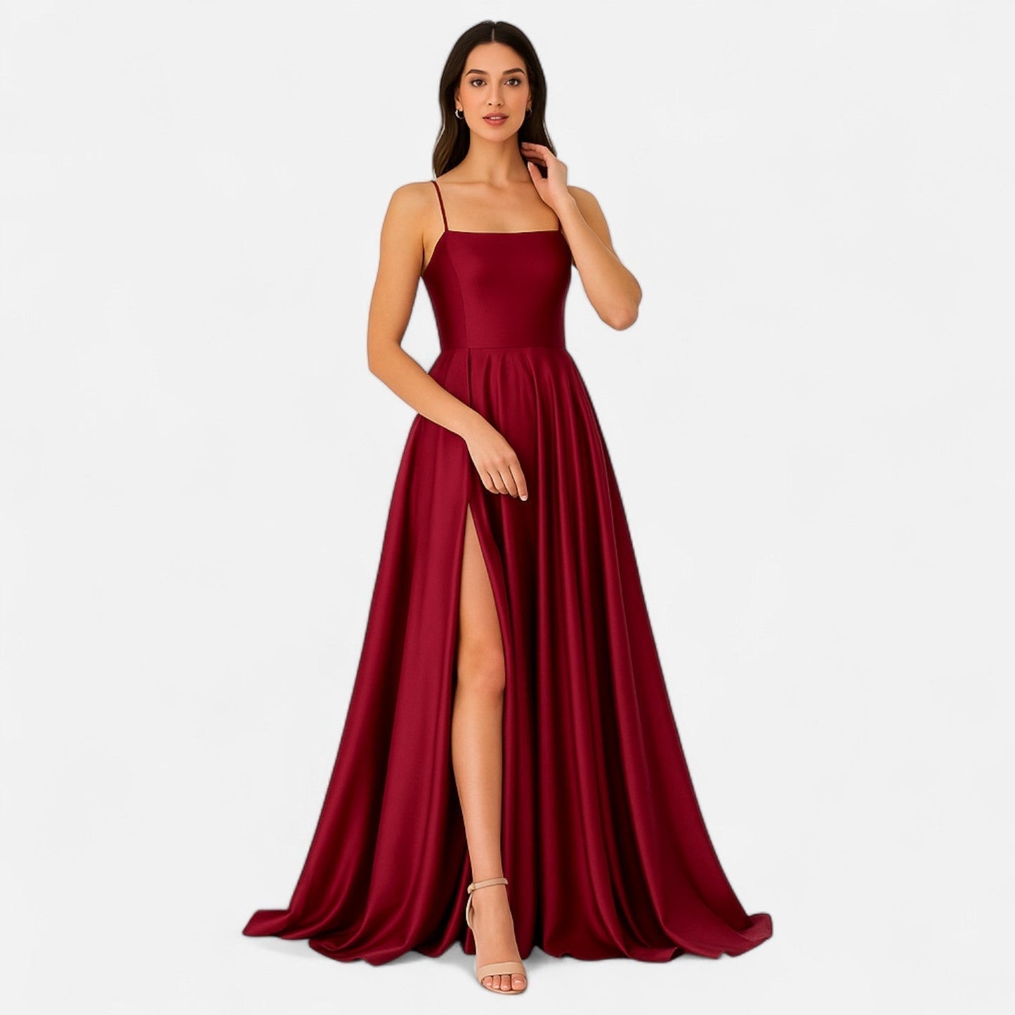 Lightweight Slit Detail Maxi Dress