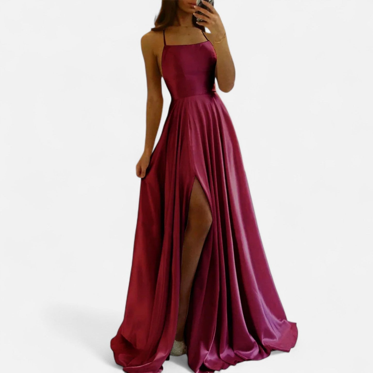 Lightweight Slit Detail Maxi Dress