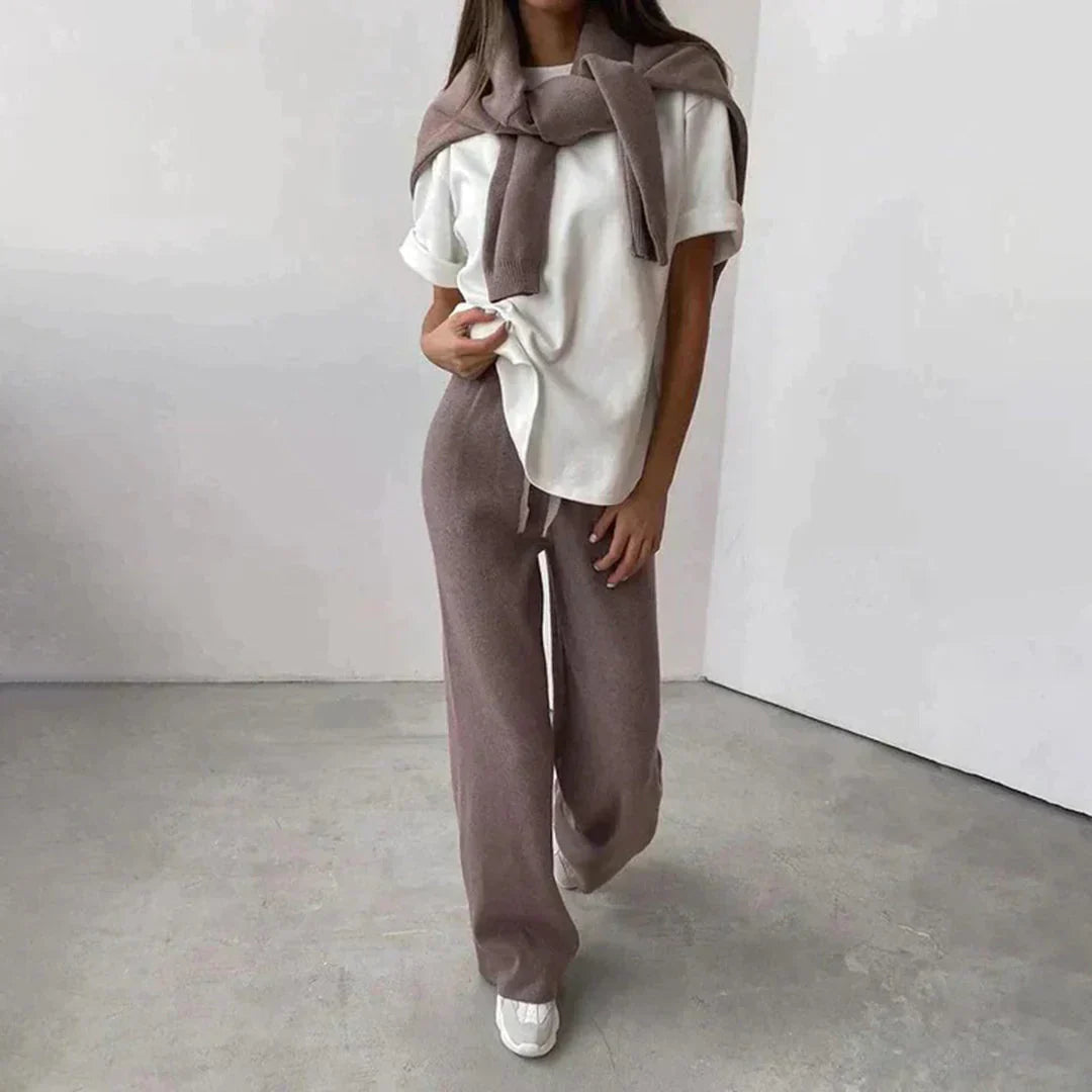 Lightweight Soft Fabric Relaxed Fit Lounge Set
