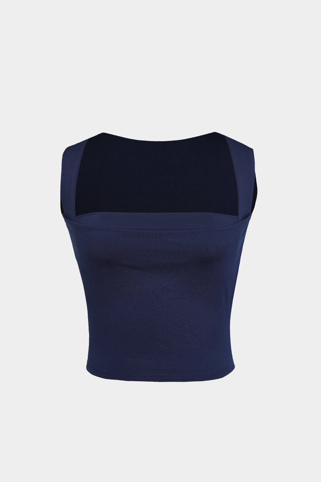 Lightweight Square Neck White Tank Top