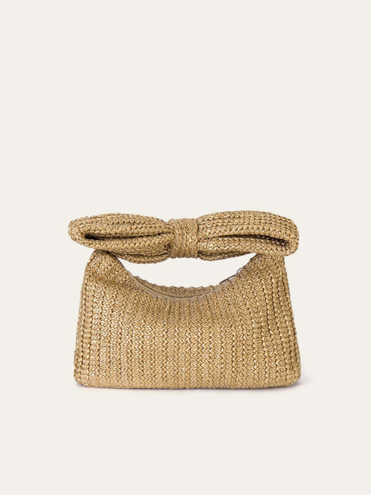 Lightweight Straw Bowknot Handbag