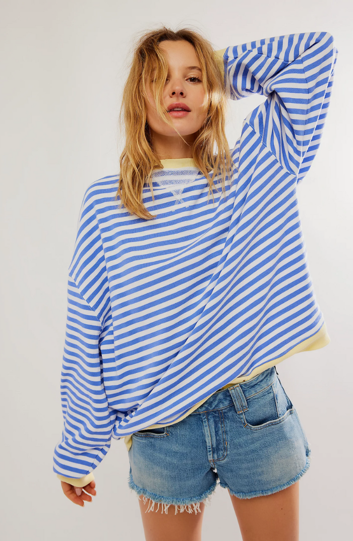 Lightweight Striped Long Sleeve Sweater