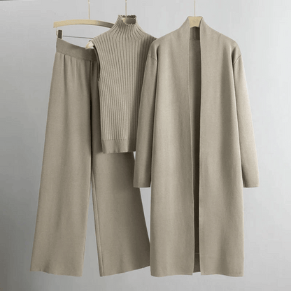 Lightweight Tailored Three-Piece Pant Set