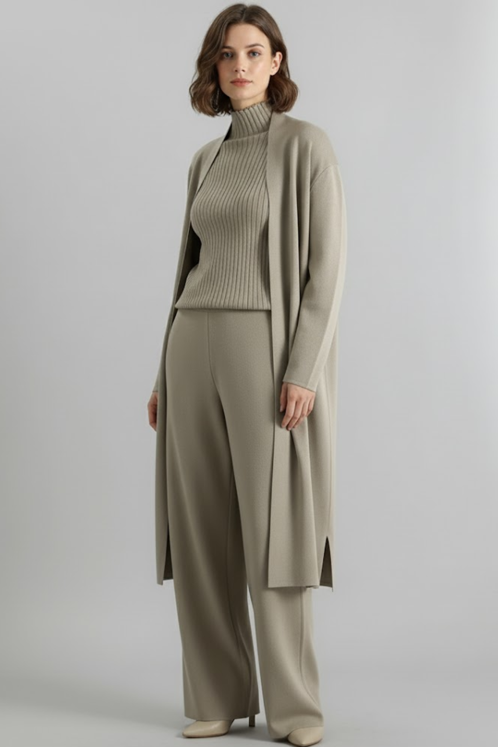 Lightweight Tailored Three-Piece Pant Set