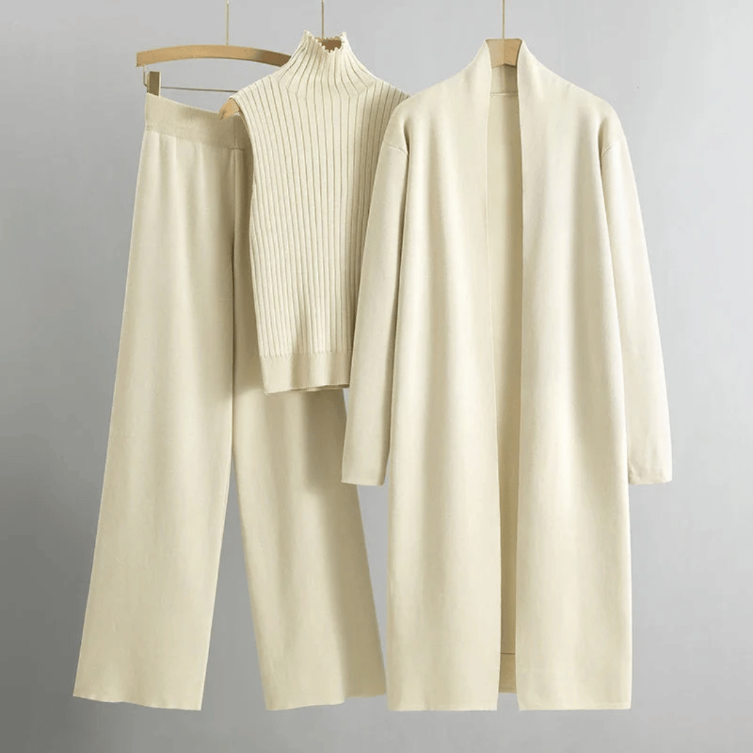 Lightweight Tailored Three-Piece Pant Set