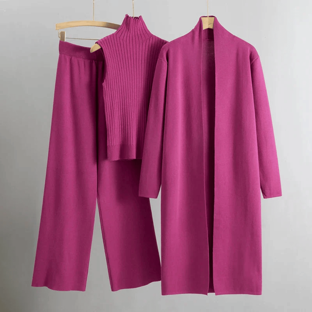 Lightweight Tailored Three-Piece Pant Set