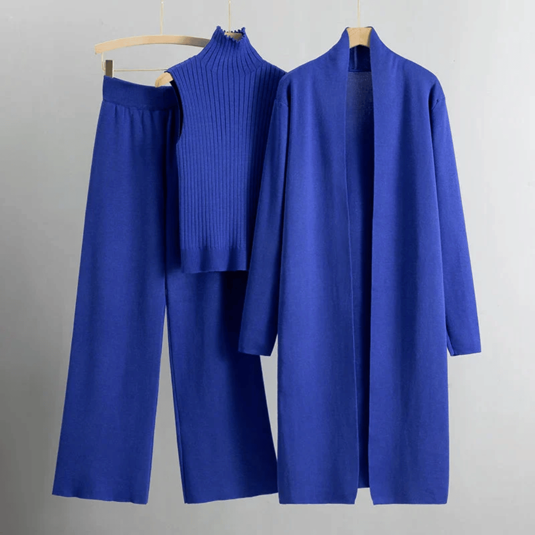Lightweight Tailored Three-Piece Pant Set