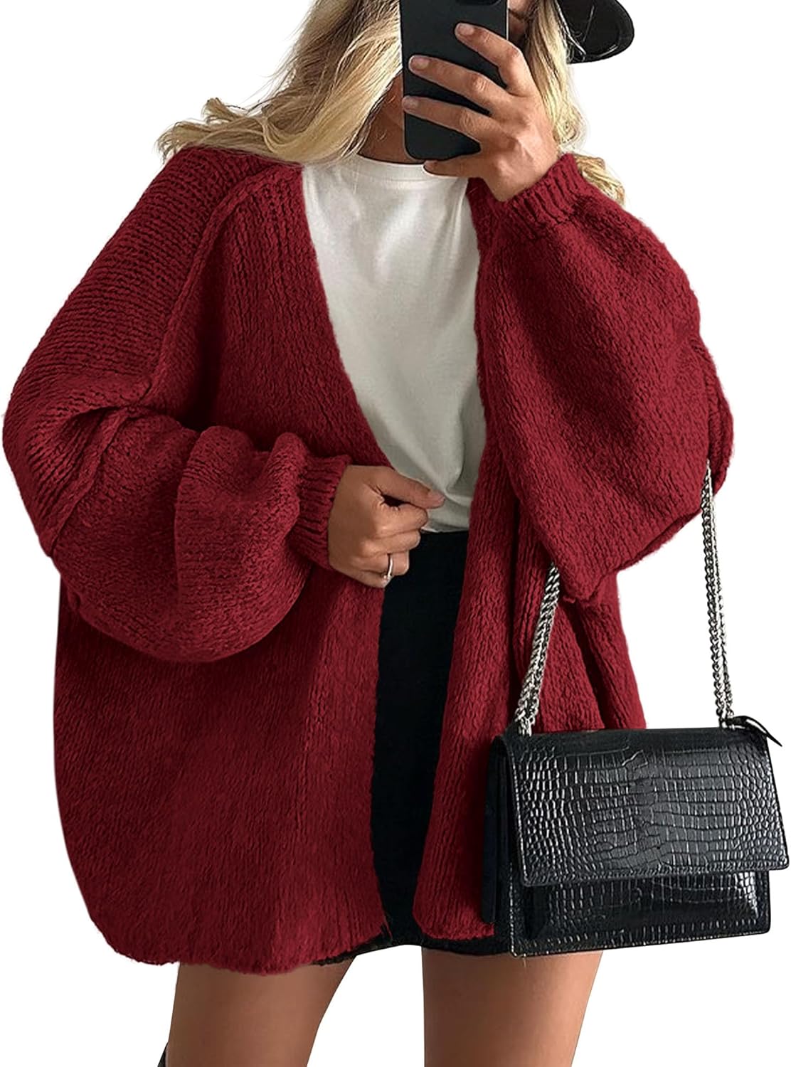 Lightweight Textured Knit Cardigan