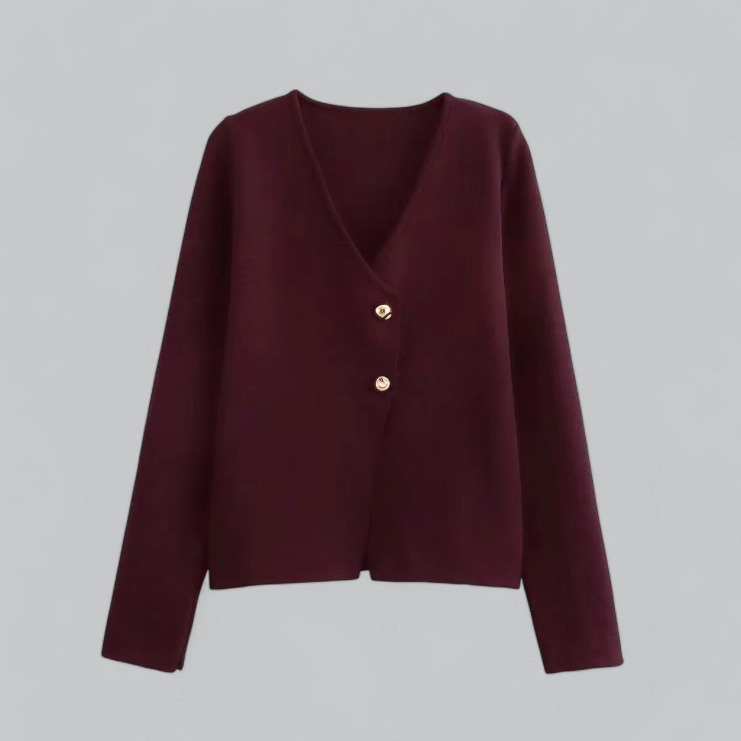 Lightweight V-Neck Button Cardigan